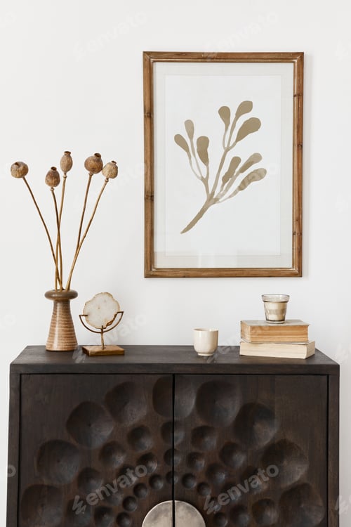 Preview: Interior design of ethnic style living room