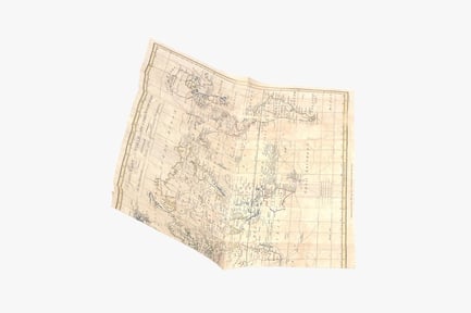 Preview: Antique World Map on Aged Parchment