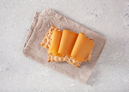 Preview: crispbread with Norwegian brunost traditional brown cheese