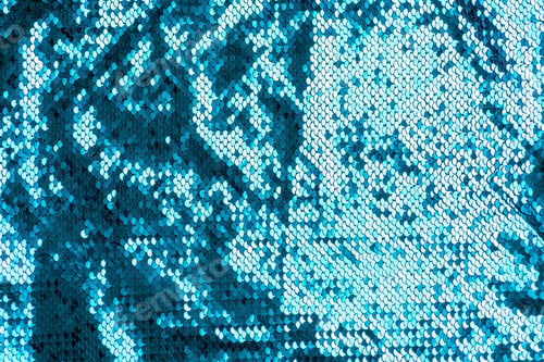 Preview: Abstract sequins blue glitter wave background texture