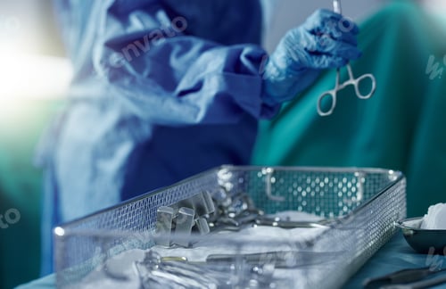 Preview: Medical Tools and Surgeon Preparing Operation Tools
