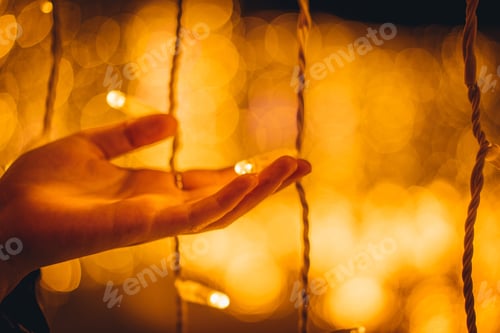 Preview: Christmal illumination and lights bokeh