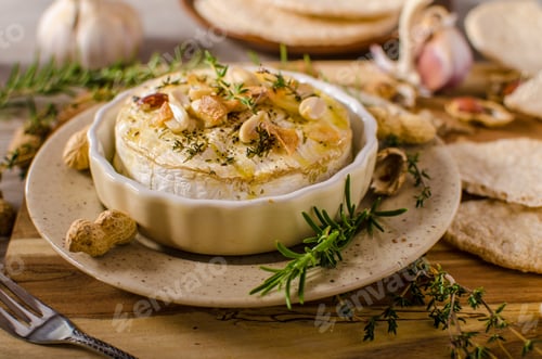 Preview: Baked Camembert with nuts