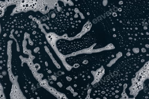Preview: Drops- Liquid Foam. Fluid Aqua- Pattern Nature. Background- Cleansing Wash. Shampoo Bubbles- Soapy