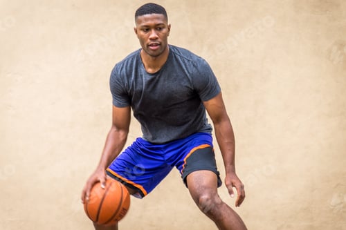 Preview: Basketball player training outdoors