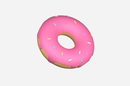 Preview: Donut 3D Illustration