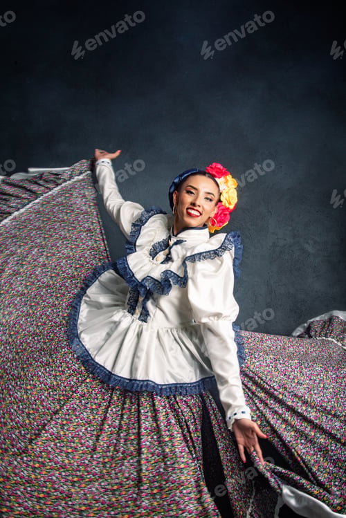 Preview: A woman in a colorful dress is dancing