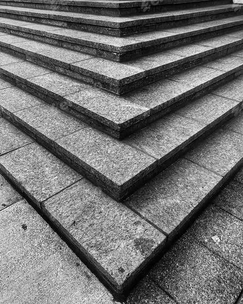Preview: Abstract view of stairs in black and white