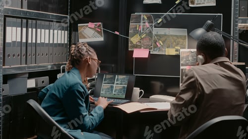 Preview: Team of detectives analyzing surveillance records