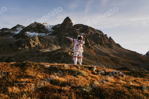Preview: Astronaut exploring a new planet.