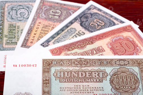 Preview: Old Eastern Germany money a business background
