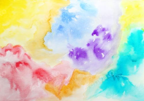 Preview: Abstract colorful background, closeup. Painted sheet of paper