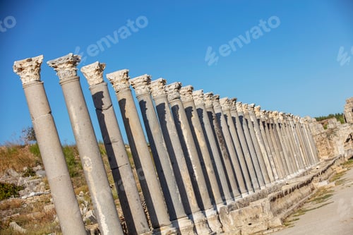 Preview: Nymphaeum of Perge. Ruins of ancient Pamphylian city located in Antalya Province, Turkey.