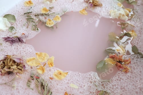 Preview: Bath with flower petals