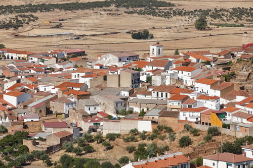 Preview: Traditional rural village of Puebla de Alcocer. Siberia extremena. Spain