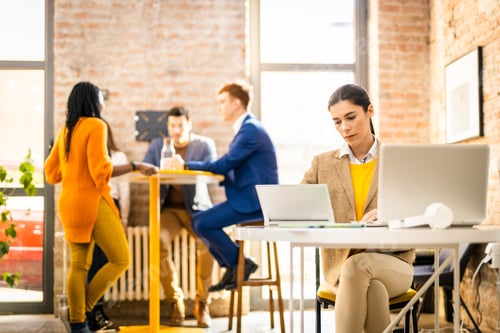Preview: Business team working in a start-up office