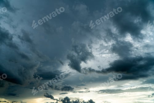 Preview: colorful dramatic sky with cloud at sunset