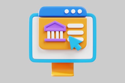 Online banking interface element