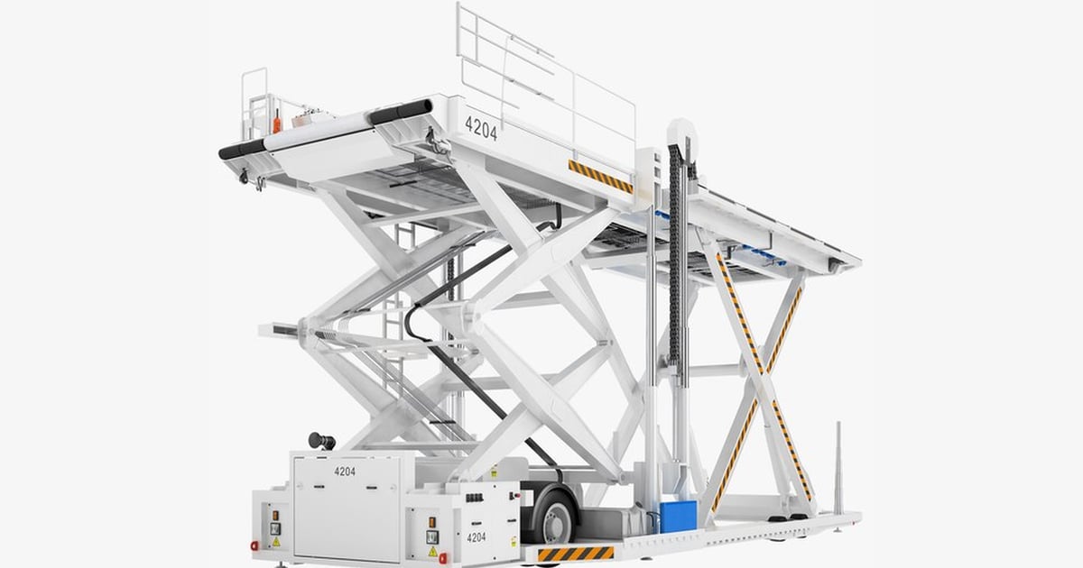 Aircraft Baggage Loader – Pallet & Container Transport 3D, Incl ...