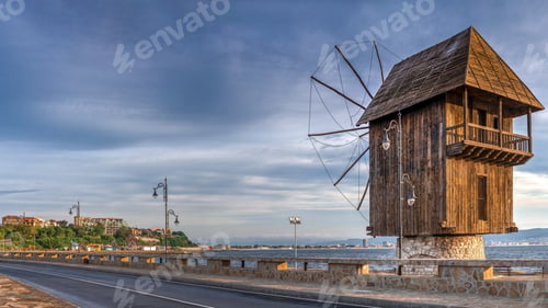 Preview: Old windmill in Nessebar, Bulgaria