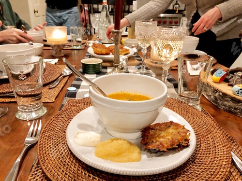 Preview: A simple dinner during Hanukkah.