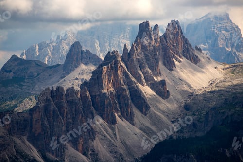 Preview: Impressive view of Croda da Lago mountain chain