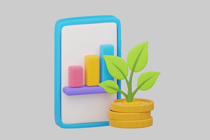 Preview: Growth chart with coin plant