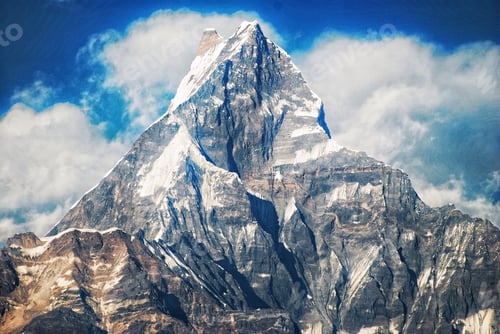 Preview: A closer view of the magnificent Machapuchare in the Annapurna, Nepal