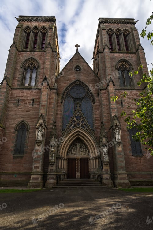 Preview: Beautiful shot of the famous historic St. Andrew's Cathedral in Inverness, Scotland