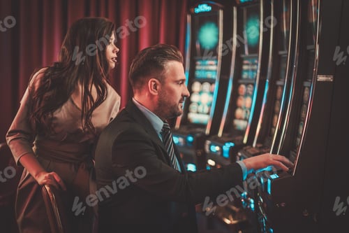 Preview: Coulenear slots machines in a luxury casino interior