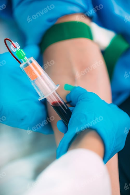 Preview: Phlebotomy - Nurse Taking Blood for Laboratory Testing