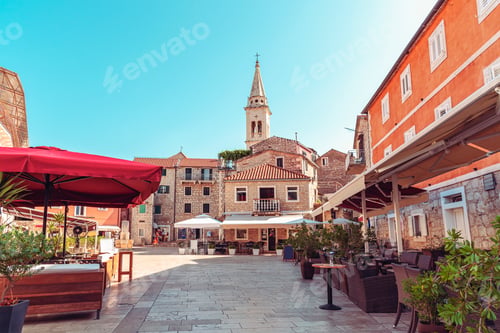 Preview: Main square of Jelsa town, Hvar, Croatia