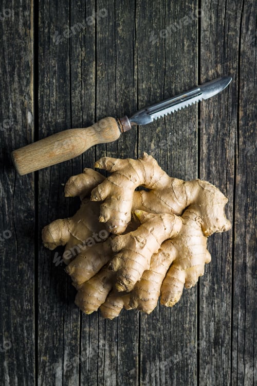 Preview: Healthy ginger root.