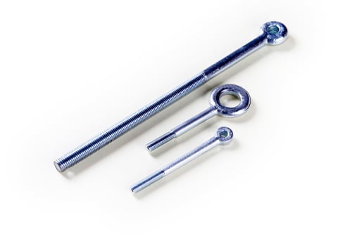 Preview: steel screws on a white background