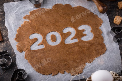 Massa de gengibre para biscoitos em forma de 2023