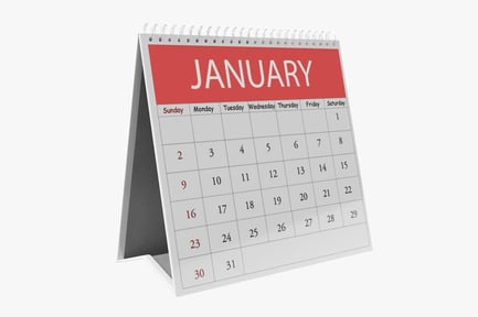 Preview: January Desk Calendar