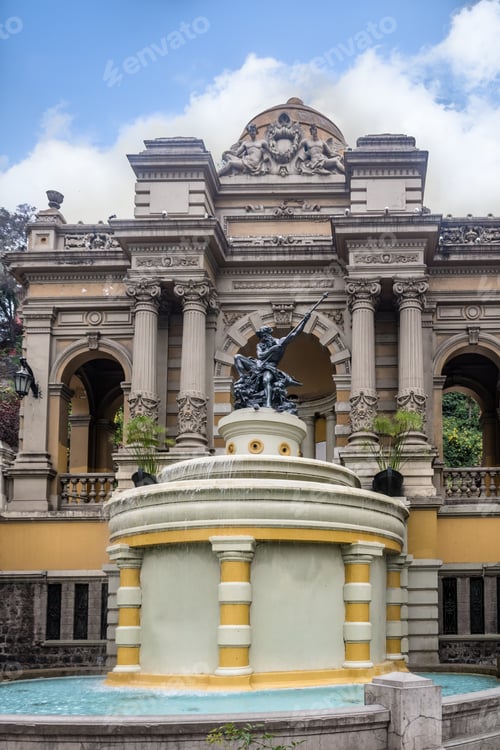 Preview: Neptune fountain at Santa Lucia Hill -Santiago, Chile