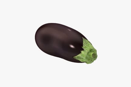 Preview: Eggplants with green leaves