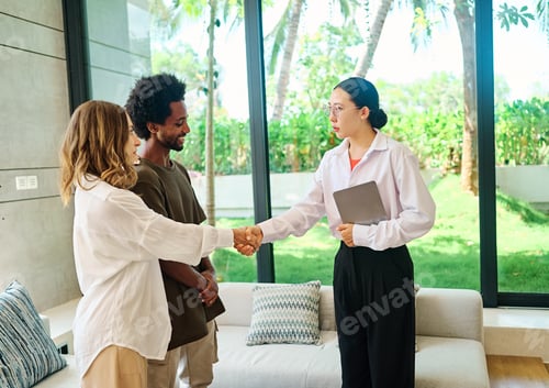 Preview: A real estate agent with a young couple