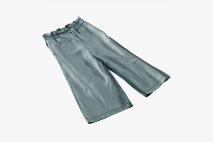 Preview: Women's Denim Culottes - Elastic Waist, Casual Style