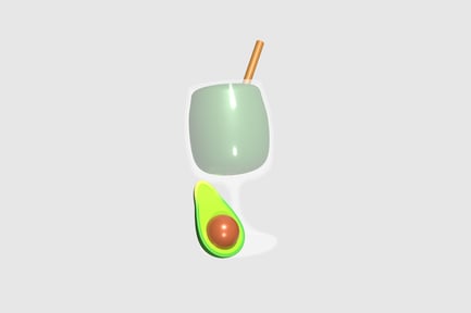 Preview: Green Smoothie 3D Illustration