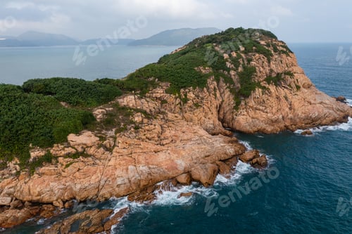 Preview: Top down view of the sea coastline