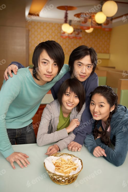 Preview: Teenagers Sharing French Fries