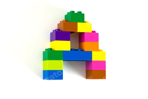 Preview: Toy brick letter A