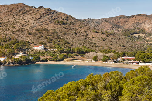 Preview: Picturesque mediterranean coastline. Montjoi cove. Costa Brava, Catalonia. Spain
