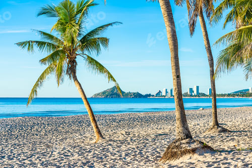 Preview: Beautiful tropical outdoor nature landscape of beach sea and oce