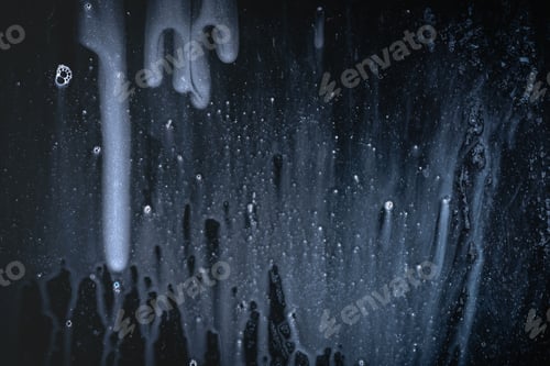 Preview: Drops- Liquid Foam. Fluid Aqua- Abstract Pattern Nature. Background- Cleansing Wash. Shampoo
