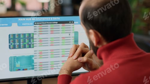 Preview: Financial analyst looking at capital investment market