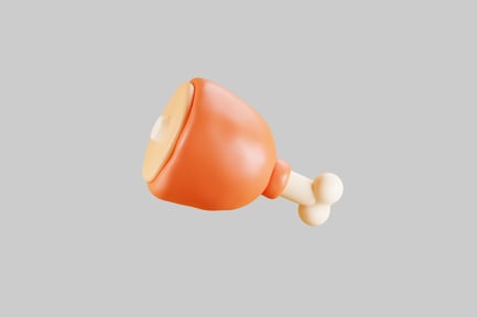 Preview: Stylized Chicken Leg Piece