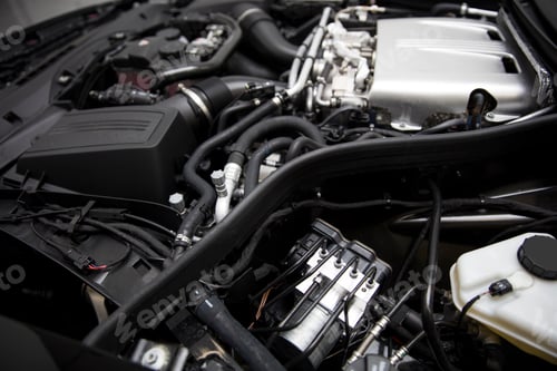 Preview: Detail of the car engine